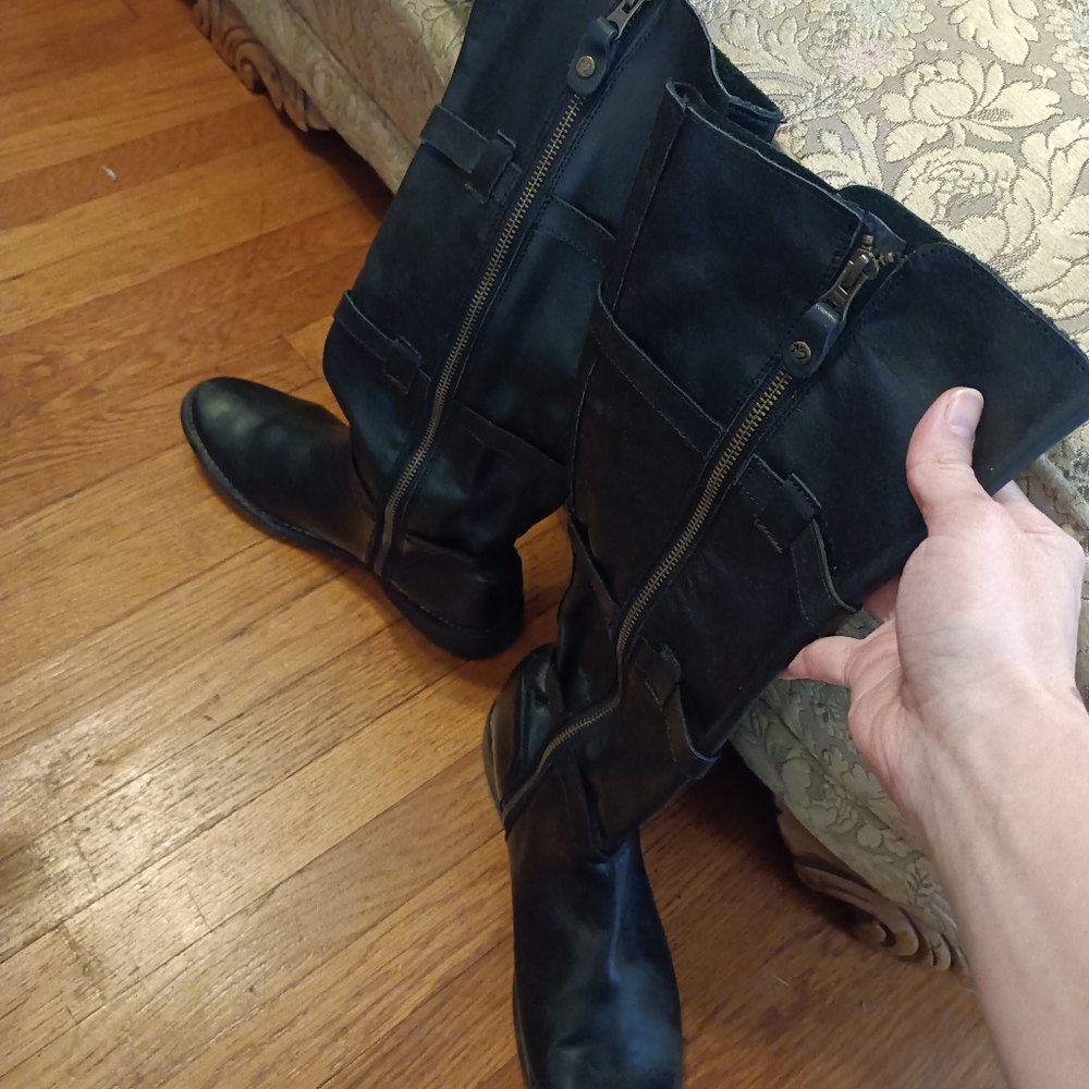 Bed Stu Leather Buckle Riding Boots - Picture 2 of 4